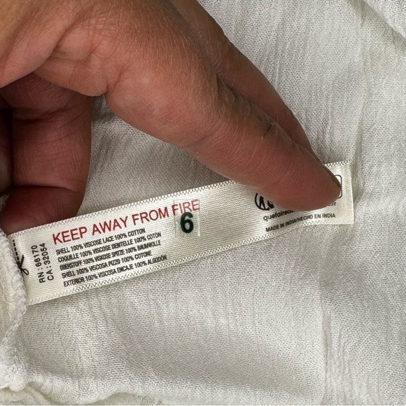 Free People Lorelai Maxi Top White/Ivory Bohemian Halter Top Medium NWT - Picture 6 of 14